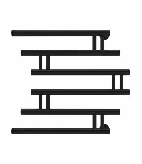 Полотенцесушитель водяной Indigo Zip FZW60-60BR 60x60 см чёрный муар